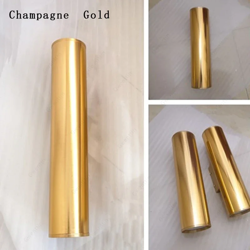 Gold Pipe Wall Lamps Home Decor Bathroom Bedroom Mirror Light Villa Balcony Corridor Sconces Modern Led Tube Ligting Luminaria