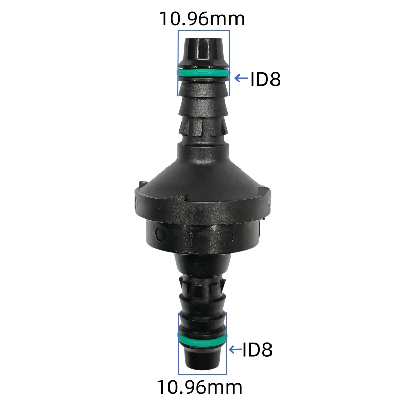 

ID8 180-градусный одноходовой клапан, изогнутое соединение, оригинальный обратный клапан, подходит для дизельных черных автозапчастей, 1 шт.