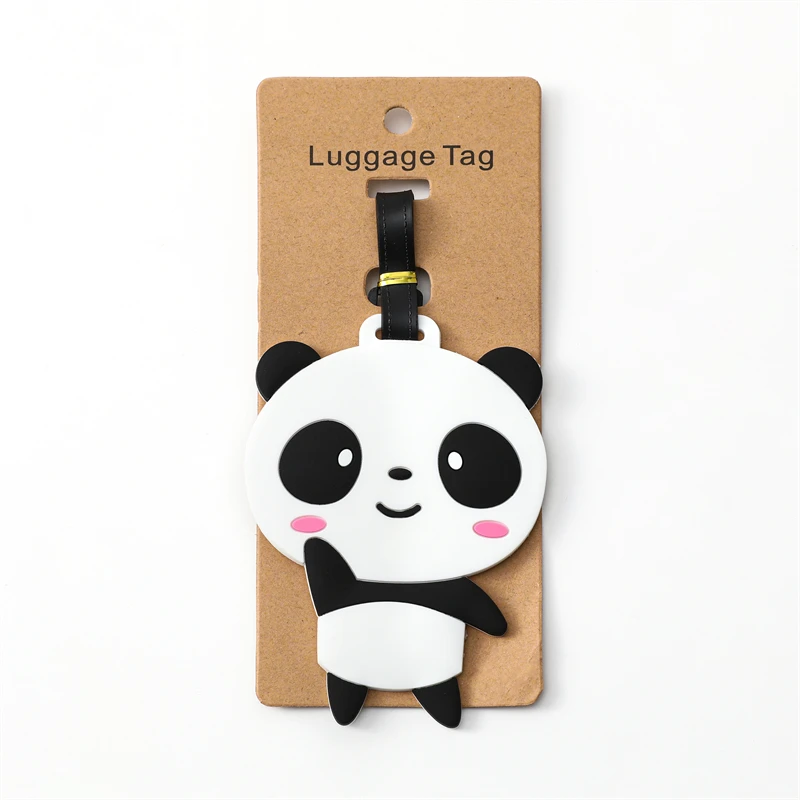 Cute Luggage Travel Accessories Tag Silica Gel Suitcase ID Addres Holder Baggage Boarding Tag Portable Label image 3
