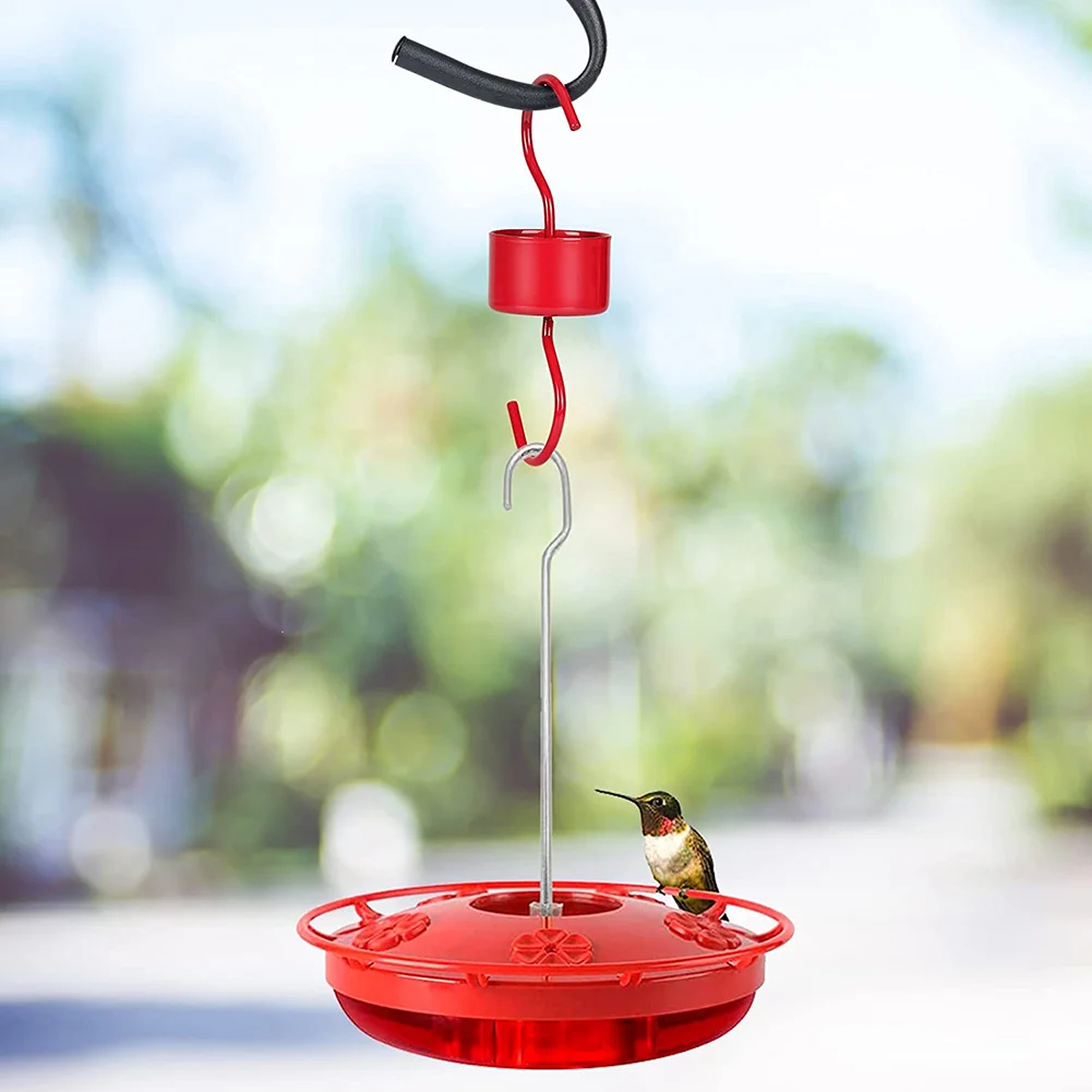 Protective Metal Moat for Hummingbird Feeders Including 3 Hooks and 3 Brushes Helps Maintain Feeder Hygiene by Blocking Ants