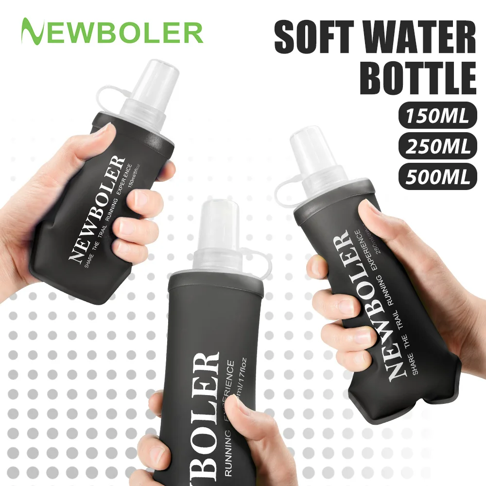 150/250/500ml garrafa de água esportiva tpu dobrável garrafa macia bebida portátil garrafa de água correndo caminhadas bicicleta fitness saco de água