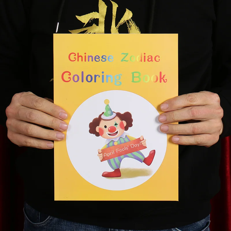 Magic สมุดระบายสี Magic Tricks การ์ดที่ดีที่สุดสําหรับเด็ก Magie Book Stage Prop Gimmick Mentalism ตลก Magic ของเล่นเด็ก