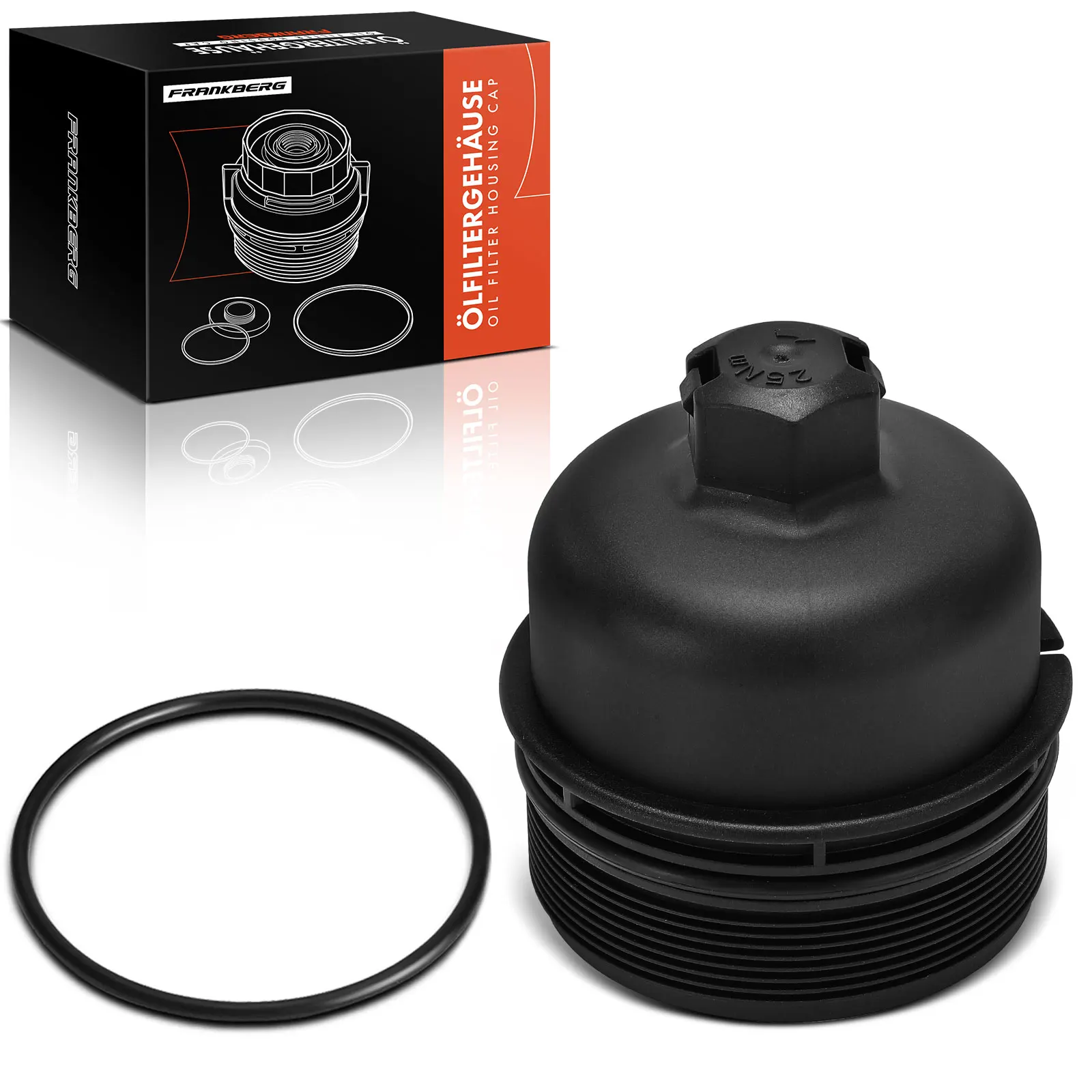 Frankberg 1x oliefilterhuisdeksel voor Citroën C3 C4 Berlingo Peugeot 2008 3008 308 Toyota 1610693880 3646433