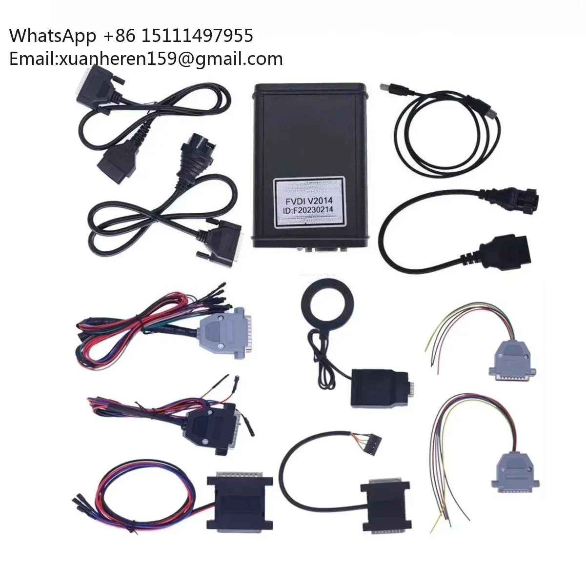 FVDI 2014 Full Version Vehicle Diagnostic and Key Programming Tool Supports OBD2 IMMO ECU Airbag Reset