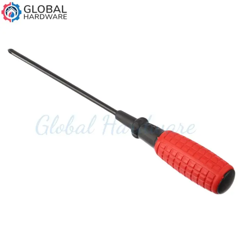 Rubber-coated Anti-slip Handle One-word screwdriver Strong Magnetic Steel Screwdriver 6 Inch