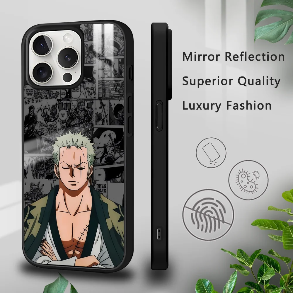 Anime swordsman Z-Zoro Phone Case For iPhone 16 15 14 13 12 11 Pro Xs Max Mini Plus Celulares Hard Funda