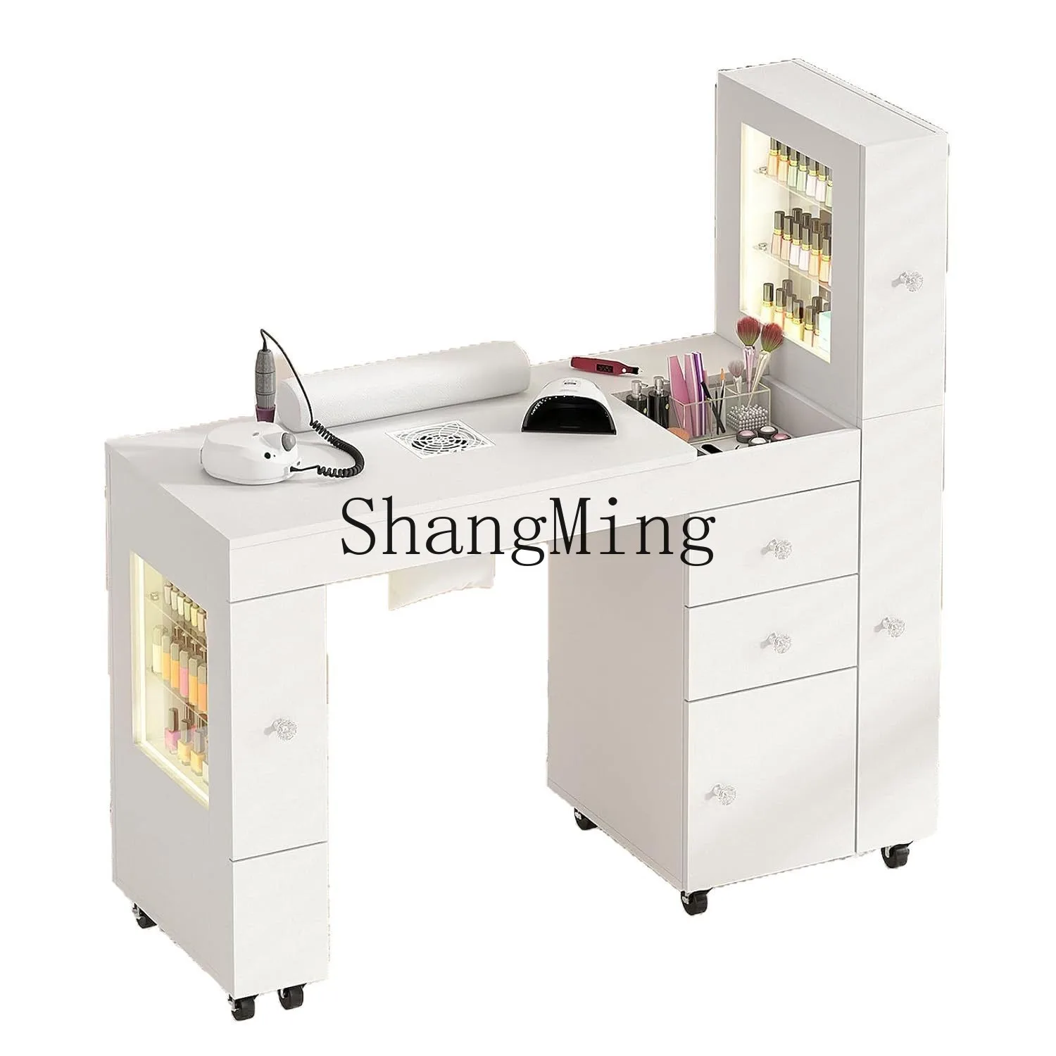 FG Vitrine Außenhandel Versorgung Creme Stil Make-up Tisch Internet Celebrity Business Advanced Sense Maniküre Tisch