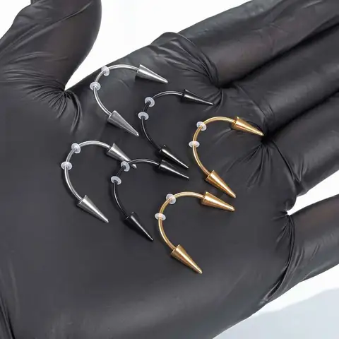 1 पीसी स्टेनलेस स्टील सी रॉड डेविल वैम्पायर नुकीले दांत स्माइली पियर्सिंग पंक लैब्रेट कान पियर्सिंग इयररिंग्स 2022 ट्रेंड बॉडी ज्वेलरी 10 best sales स्माइली पियर्सिंग आभूषण - №2