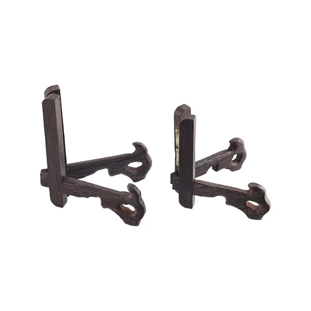 Kitchen Wooden Picture Bracket 3-7inch Photo Frame Stand Easels Display Stand Plate Holder