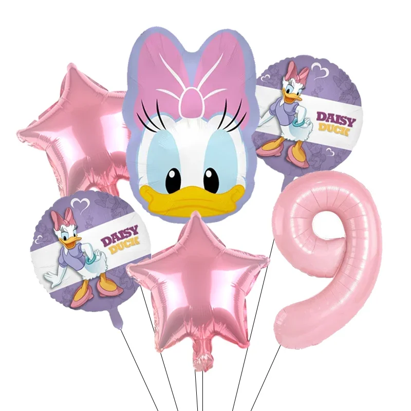 Cartoon Donald Nummer Eend Daisy Aluminium Film Ballon Set Bolvormige DIY Verjaardag Arrangement Feestdecoratie Ballonnen Kawaii