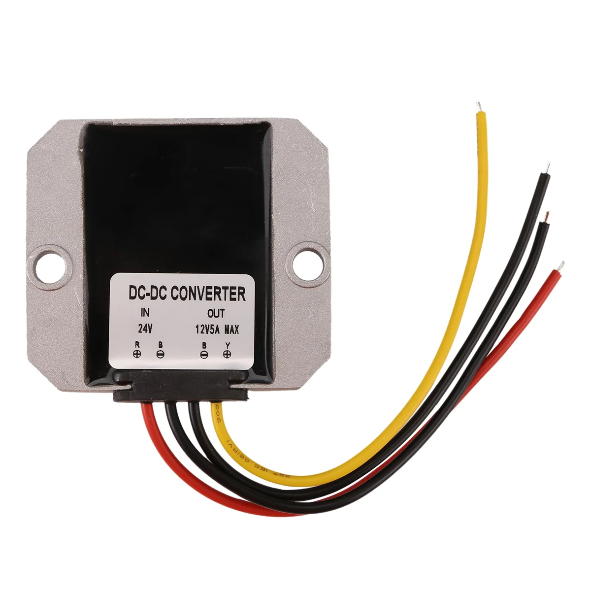 ABYA DC 24V to 12V Converter, Voltage Buck Converter 5A 60W, Transformer Waterproof with Aluminum Shell