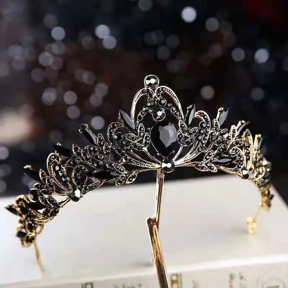 

Jewelry Vintage Trendy Rhinestone Crystal Princess Wedding Queen Bride Crown Korean Style Headband Women Hair Accessories Tiara