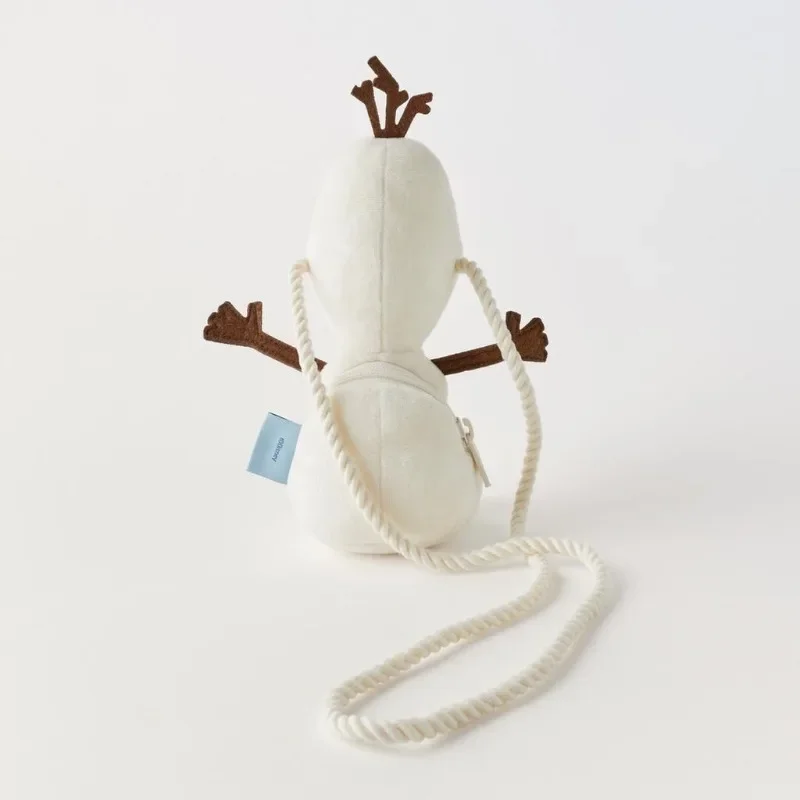 ديزني 2025 جديد "فروزن" ثلج أولاف قطيفة ثلاثية الأبعاد للأطفال حقيبة كروس صغيرة لطيفة صغيرة للبنين والبنات