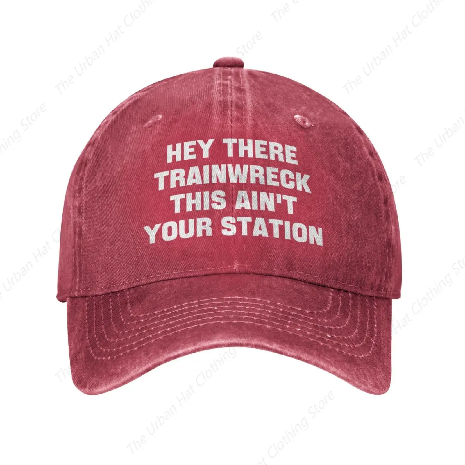 Hey There Trainwreck Womens Running Trucker Hat This Ain't Your Station Fashion Baseball Cap for Mens Women Unisex Ball Hats