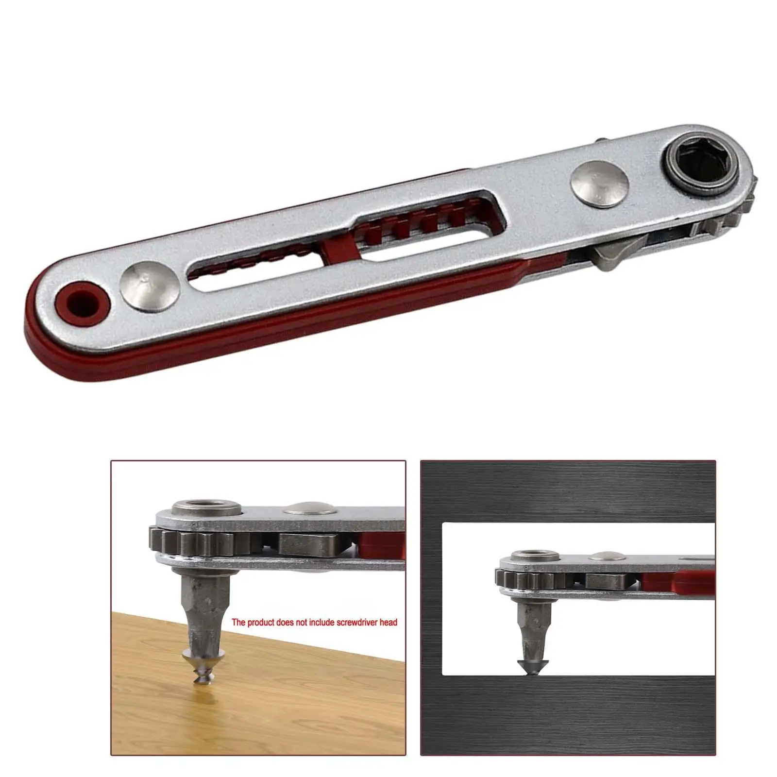 

High torque Socket Hex Screwdriver with Two Heads 1/4 Low Profile Head Ratchet