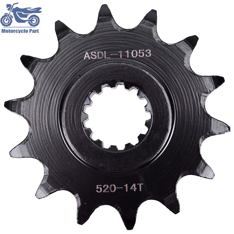 520-14T 520 14 Tooth 14T Drive Front Sprocket Gear For SUZUKI DL250 DL 250 GSR250 GSR250F GSR250S GSX250 GSX250R GW250 GW 250