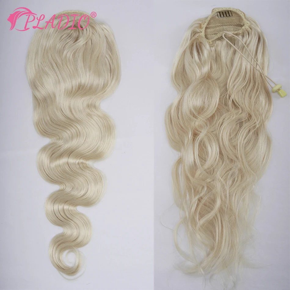 High Quality Ponytail Human Hair Extensions With Clip In Drawstring Ponytail Body Wave Brazilian Remy Hair Ponytails For Women