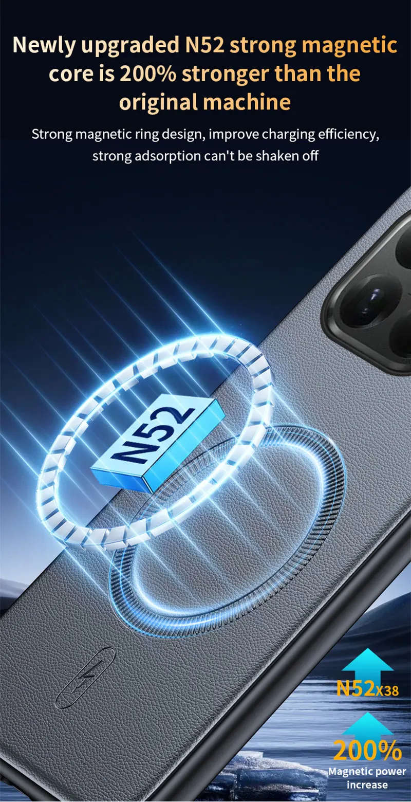 Für Xiaomi 15T Pro Hülle Magnetische Leder-Schutzhülle Für Xiaomi 15T Pro Anti-Fingerabdruck Rutschfest PC+TPU – Detail 9