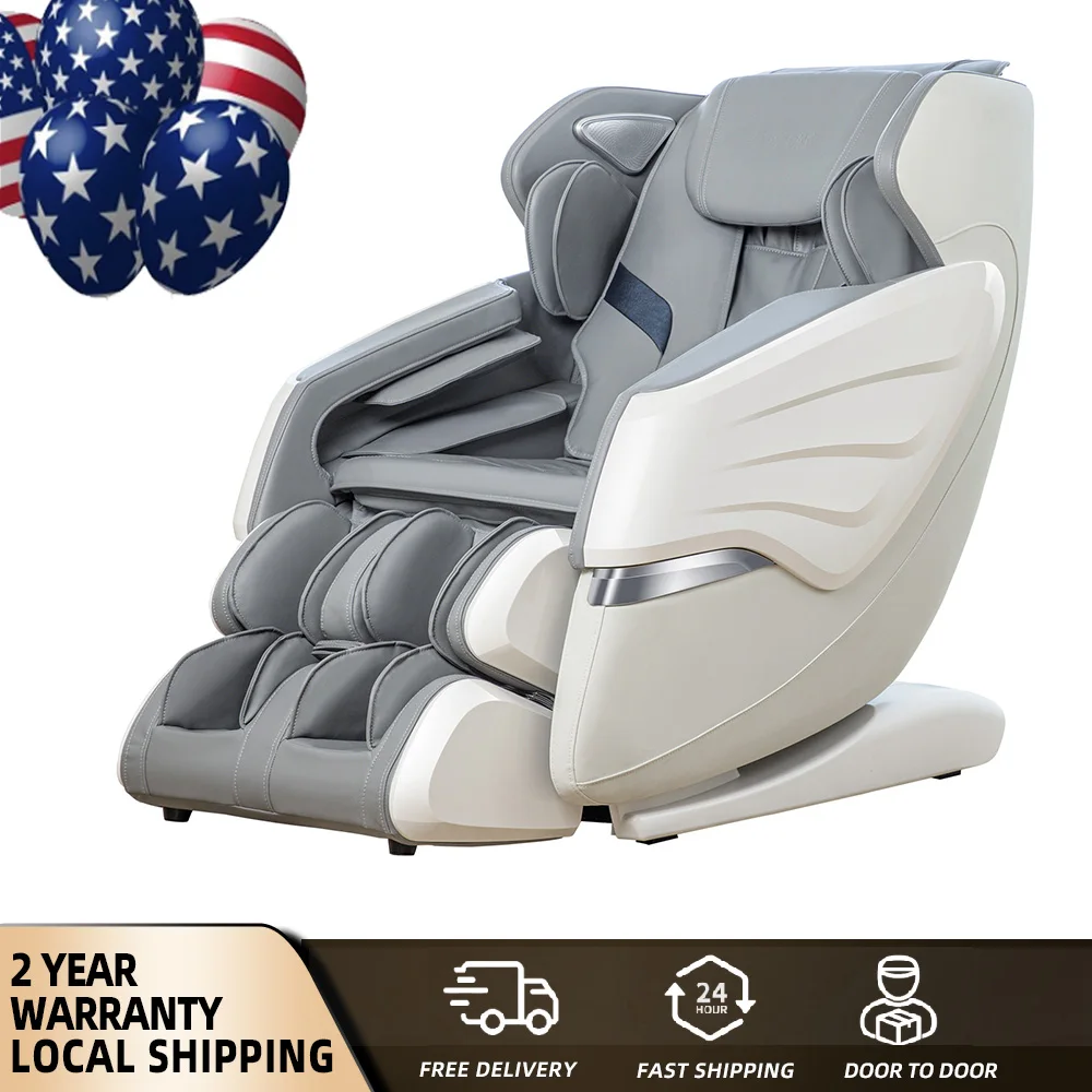 2 Year USA Local Delivery Warranty 4D SL Airbag Zero Gravity full body Massage Chair Home 3D Foot Roller Shiatsu Office Chair