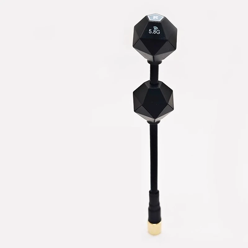 

5,8G антенна Lollipop FPV с двойной головкой, 6DBi, RHCP SMA-передатчик с высоким коэффициентом усиления, универсальный для RC FPV Racing Drone