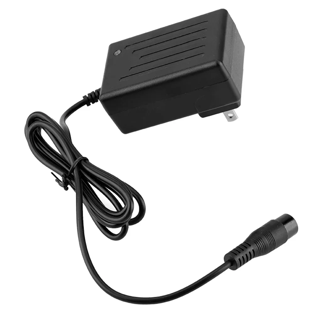 

24 В 0,6 А зарядное устройство для электрического скутера, черный корпус, 110 В, зарядное устройство, десульфатор для бритвы E100 E125 E500S PR200