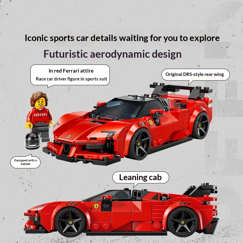 LEGO Building Blocks Racing 77254 Ferrari SF90XX Stradale Children's Splicing Toy Birthday Gift