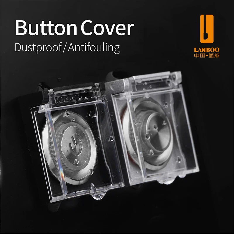 LANBOO 16/19/22/25mm Button  Cover Waterproof And Dustproof Prevent Wrong Operation With Keyhole Design