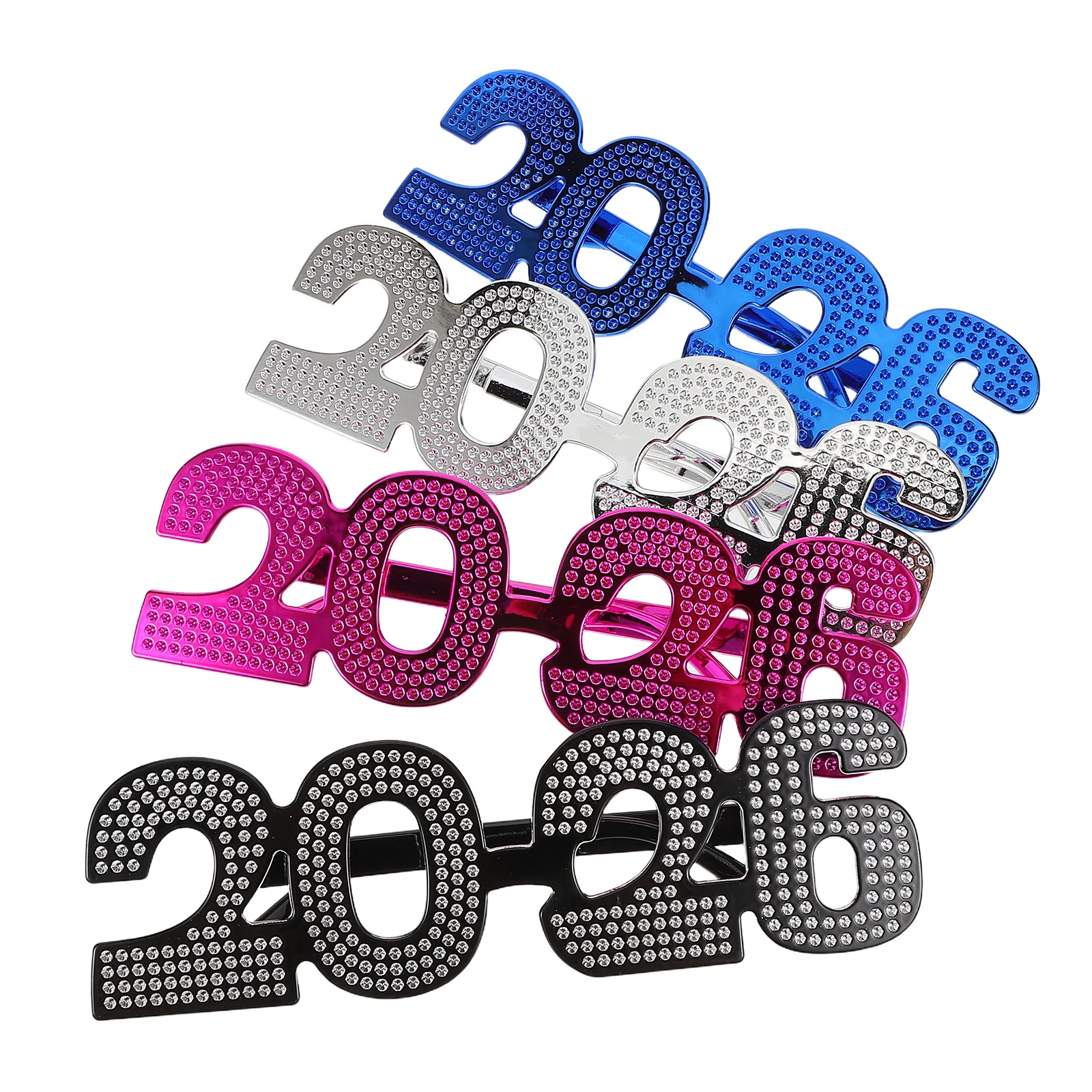 

4 Pcs Decorative Glasses Fun Sunglasses Party for Adults European and American Abs New Year Photo