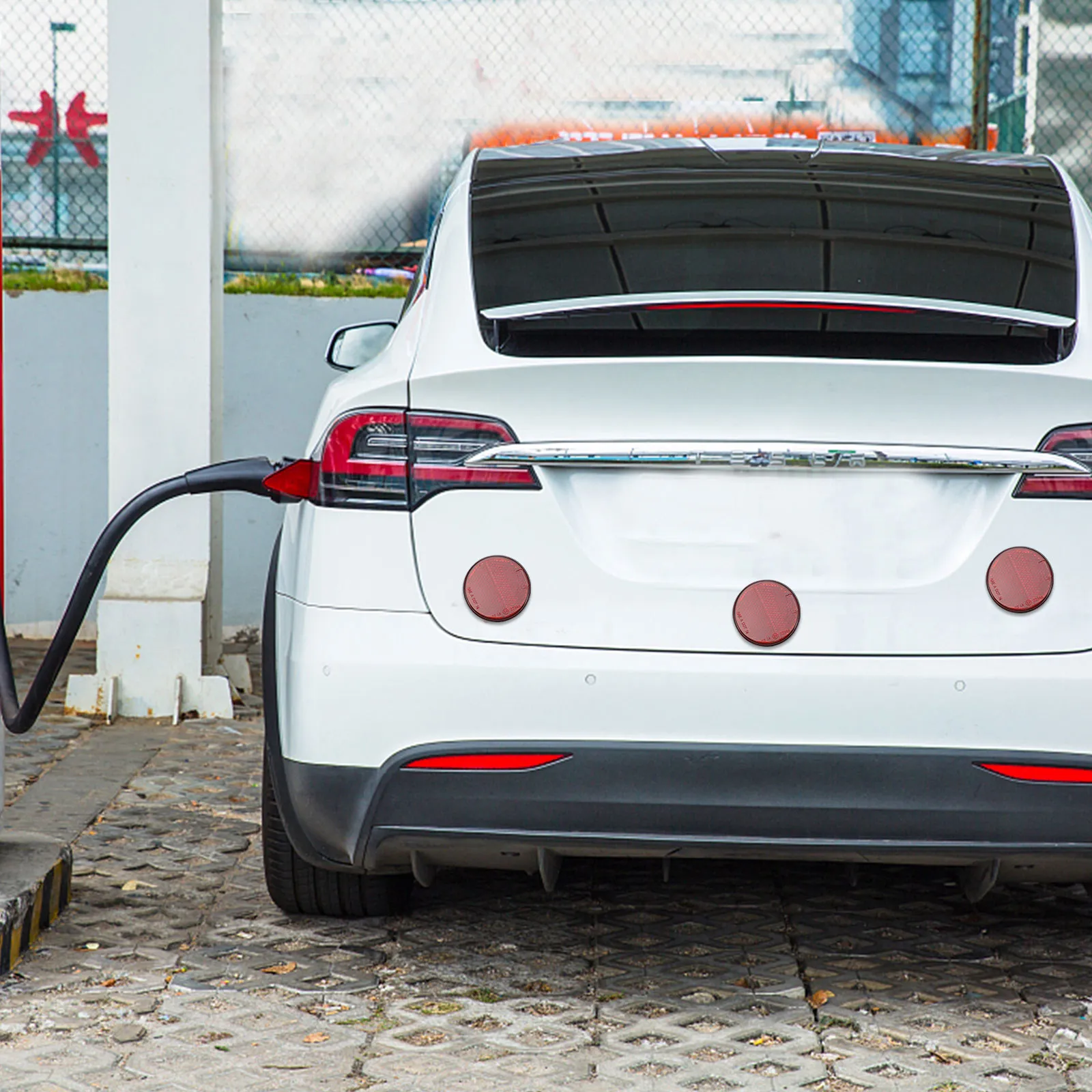 

8 шт. светоотражающих круглых фонарей-отражателей для прицепов, пластиковые герметичные водонепроницаемые маркеры безопасности для автомобилей, грузовиков, фургонов, высокая видимость в ночное время