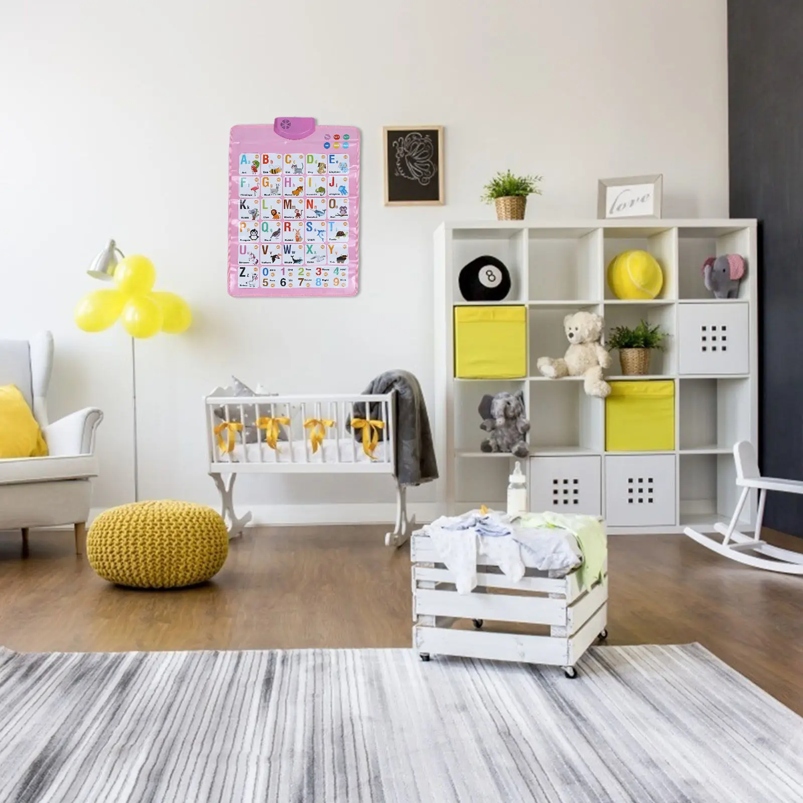 

1 шт. развивающая звуковая настенная таблица, красочный плакат с английским алфавитом, легкий, для домашнего и школьного использования детьми