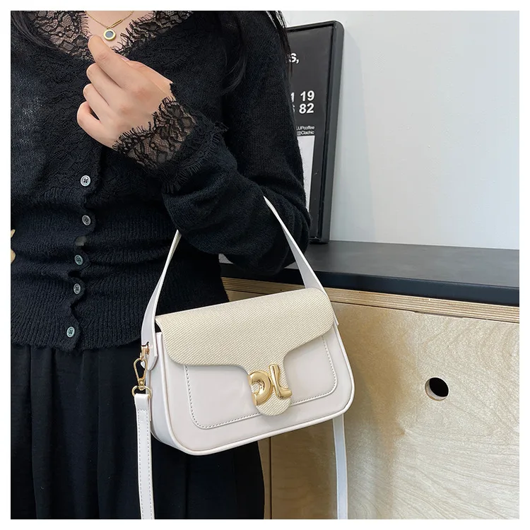 

Vintage Inspired Square Bag, Color Block Shoulder Bag for Women 2025, Structured Crossbody Purse, Unique Retro Chic Purse