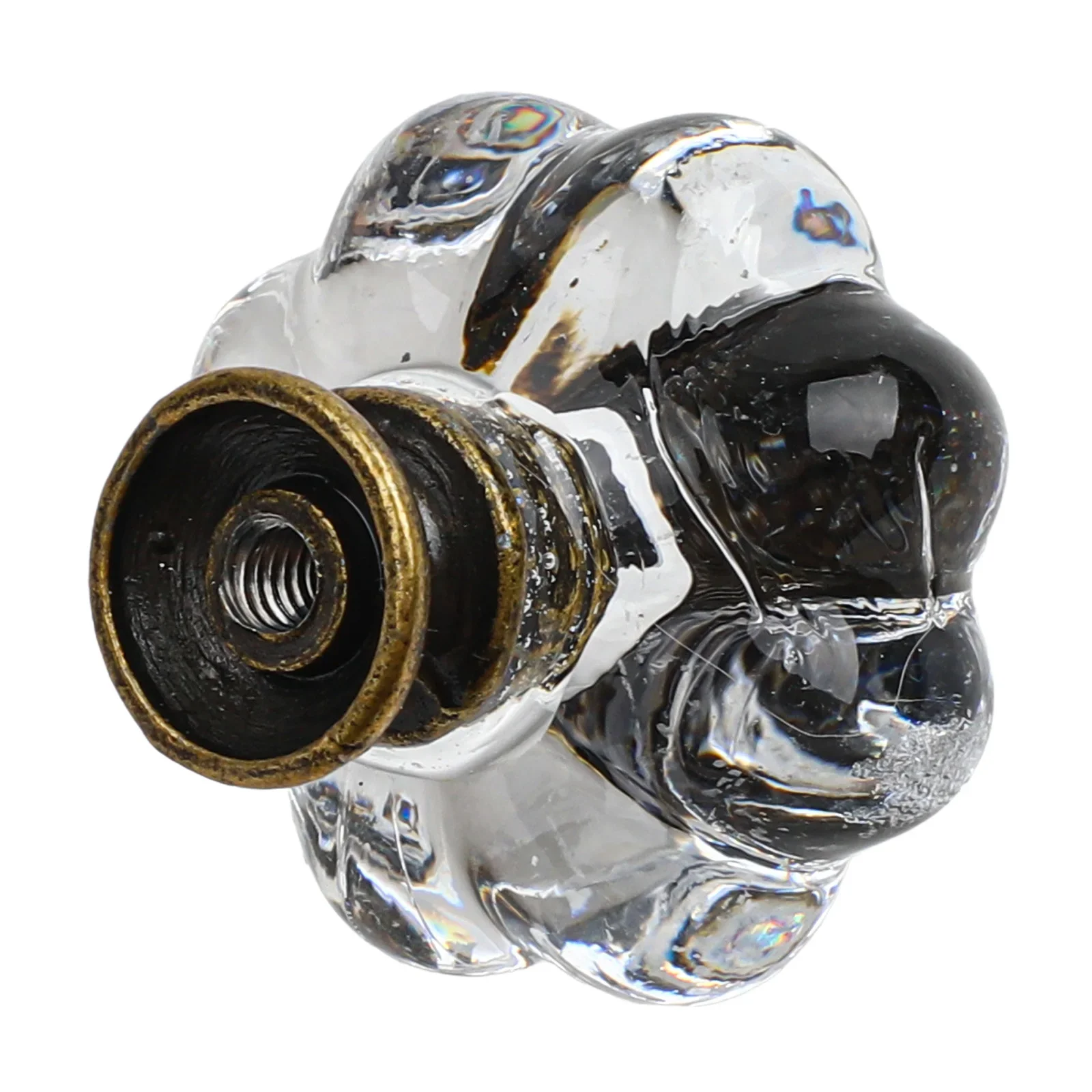 Artistic Acrylic Pumpkin Pulls Dresser Drawer Knobs Polished Finish Solid Structure Unique Design Easy Installation