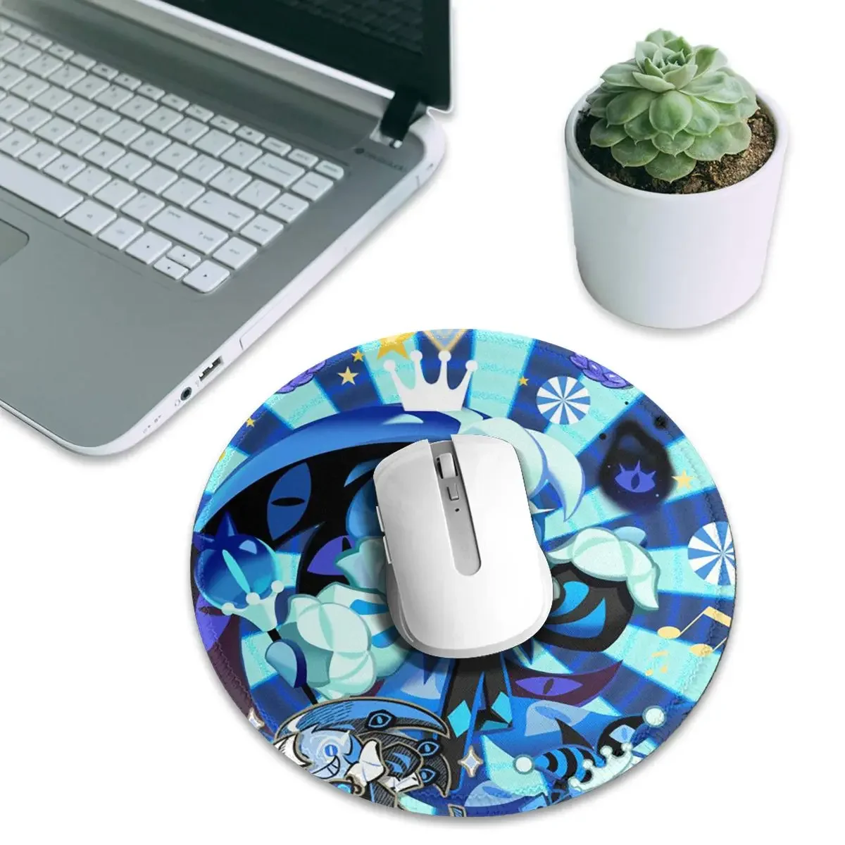 Shadow Milk Cookie Run Kingdom Round Mouse Pad Computer Keyboard Mouse Mat Gamer PC Desk Mat Office Table Mats