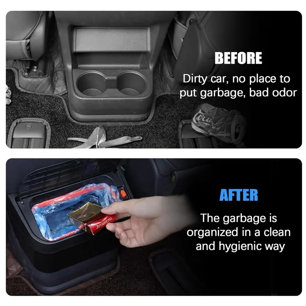 سلة مهملات السيارة المقاومة للماء لموديلات سيينا 2021-2020: سلة المهملات المتوافقة مع حامل الأكواب مع تصميم الصف #3