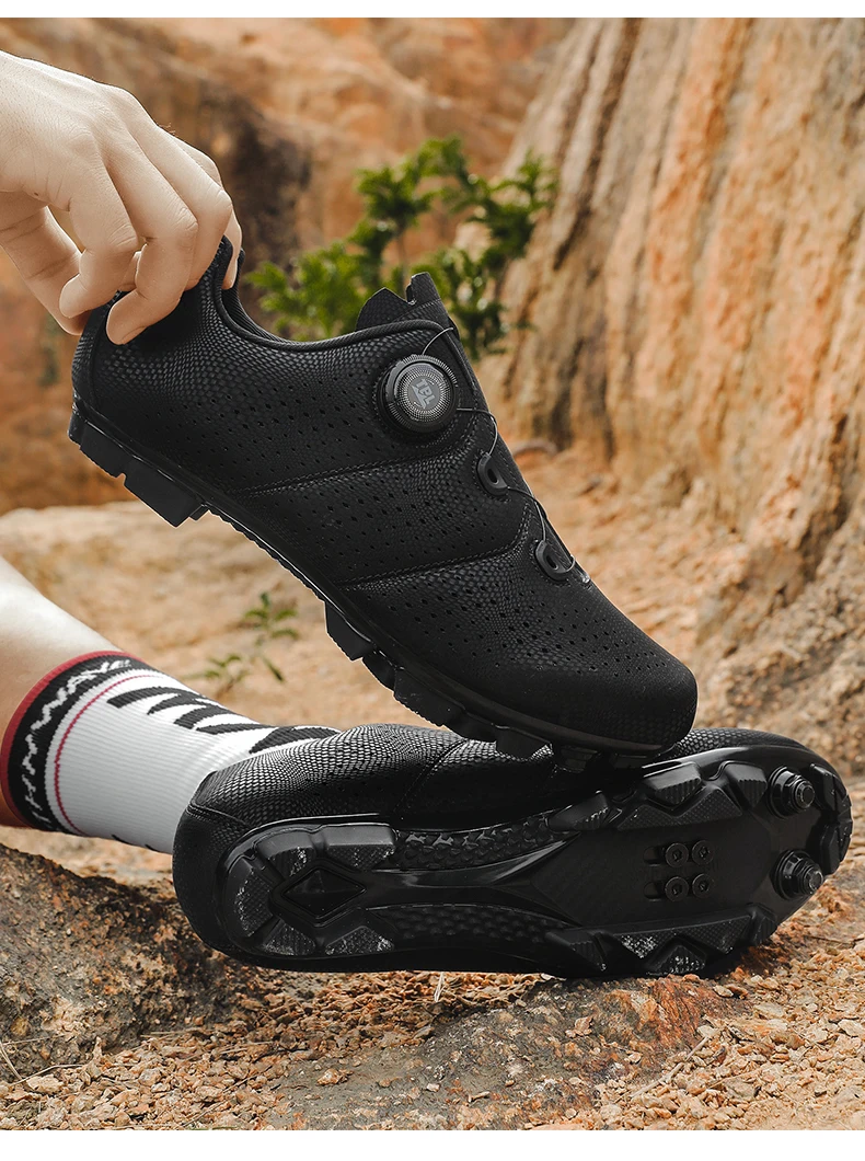 MTB Fahrradschuhe für Herren Flache Pedalschuhe Leichte Rutschfeste Selbstverriegelnde Schuhe für Damen Outdoor-Radsport Rennradschuhe – Detail 30