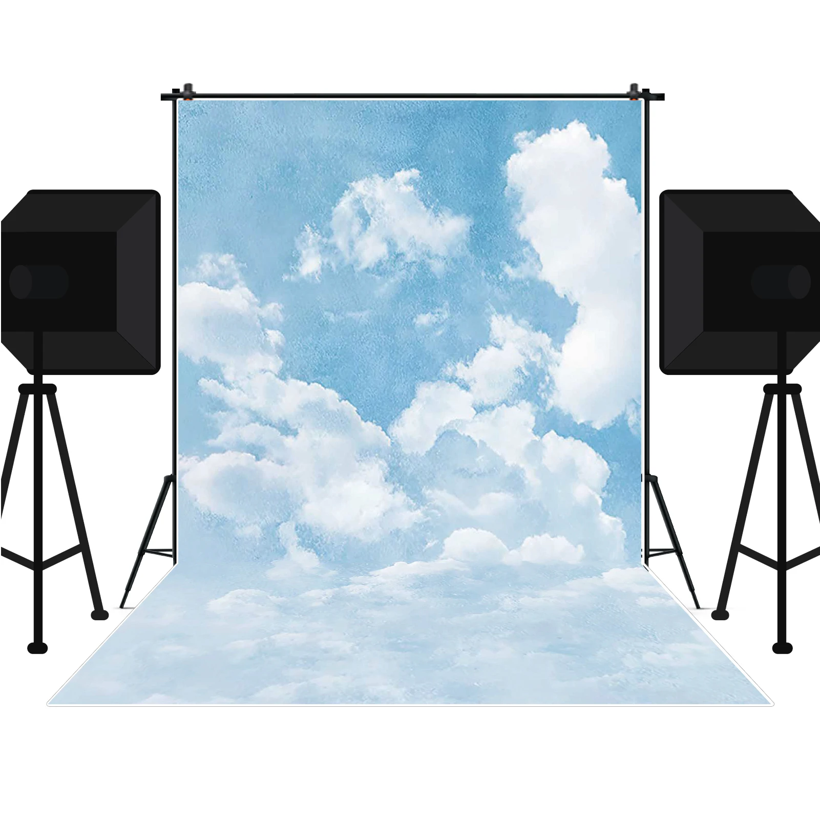 qg natural branco nuvem céu azul photobooth pano de fundo fotografia retrato papel de parede fundo abstrato aniversário photoshoot