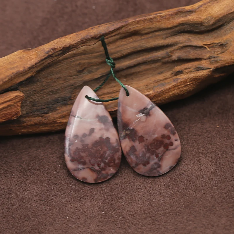 

Женские серьги-капли из натурального камня Chohua Jasper, модные украшения, аксессуары, 32x19x3 мм, 6,2 г