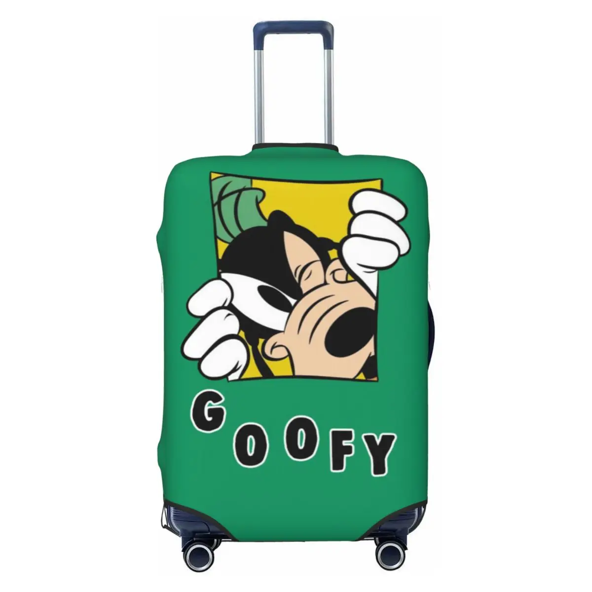 

Custom Cute Goofy Goof Luggage Cover Protector Elastic Anime Cartoon Travel Suitcase Covers