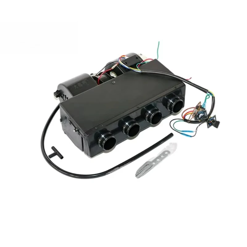 404 A/C Air Conditioner Evaporator Assembly Unit 12V 24V Heating Cooling Evaporator Unit with 4 Vents for Bus Truck AC Air Vent