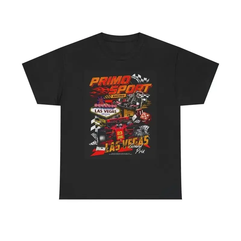 Primo Sport Las Vegas T Shirt Vintage Retro Apparel Heavy Cotton