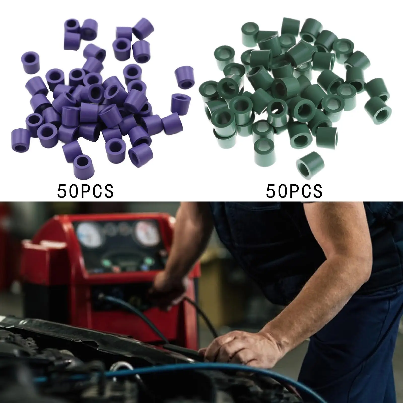 

50x комплект уплотнительных колец для кондиционирования воздуха, аксессуары в ассортименте, профессиональные автомобильные запасные части, комплект уплотнительных шайб системы кондиционера