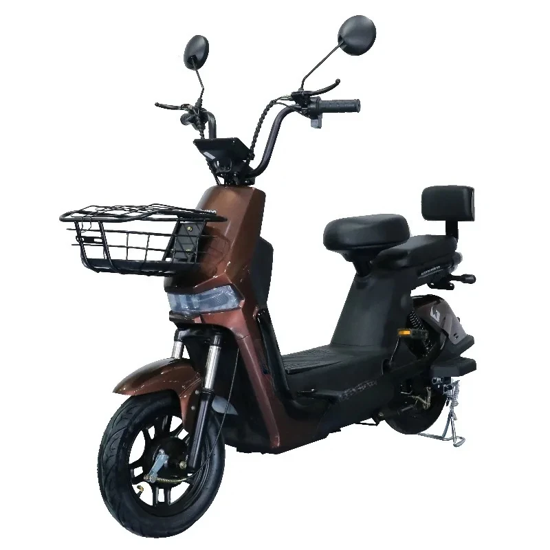 High-end Hot Sale 48V 250W/350W Rear Hub Motor Electric Bicycle With 2 Seats Steel Frame Digital Sensor City Bik