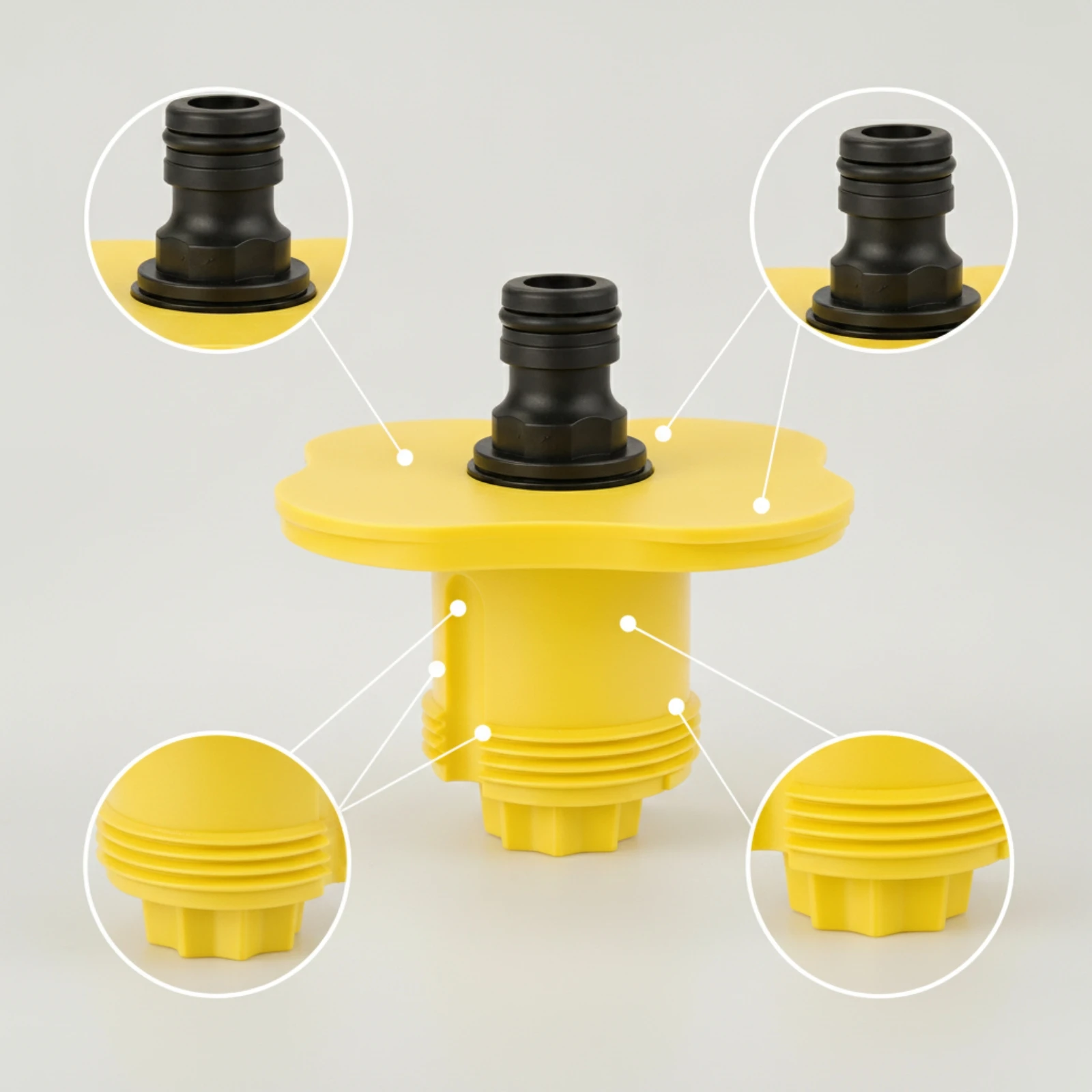 Deck Fill Connector with Key Threaded Replacement Key Tool Universal Hardware Hex for Boat Owners