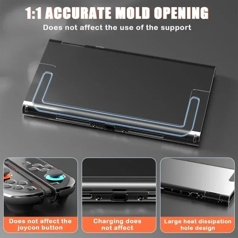 Transparent PC Hard Case Protective Shell Cover For NS Switch 2 Game Console Joy-con Back Full Protector for Switch Accessories image 4