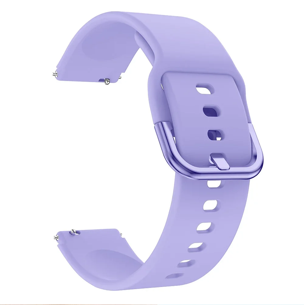 Skin-Friendly Sports Band Fit for Garmin Forerunner 265S Soft Silicone Colorful Buckle Strap Suitable for Garmin Venu 2S/Venu 3S