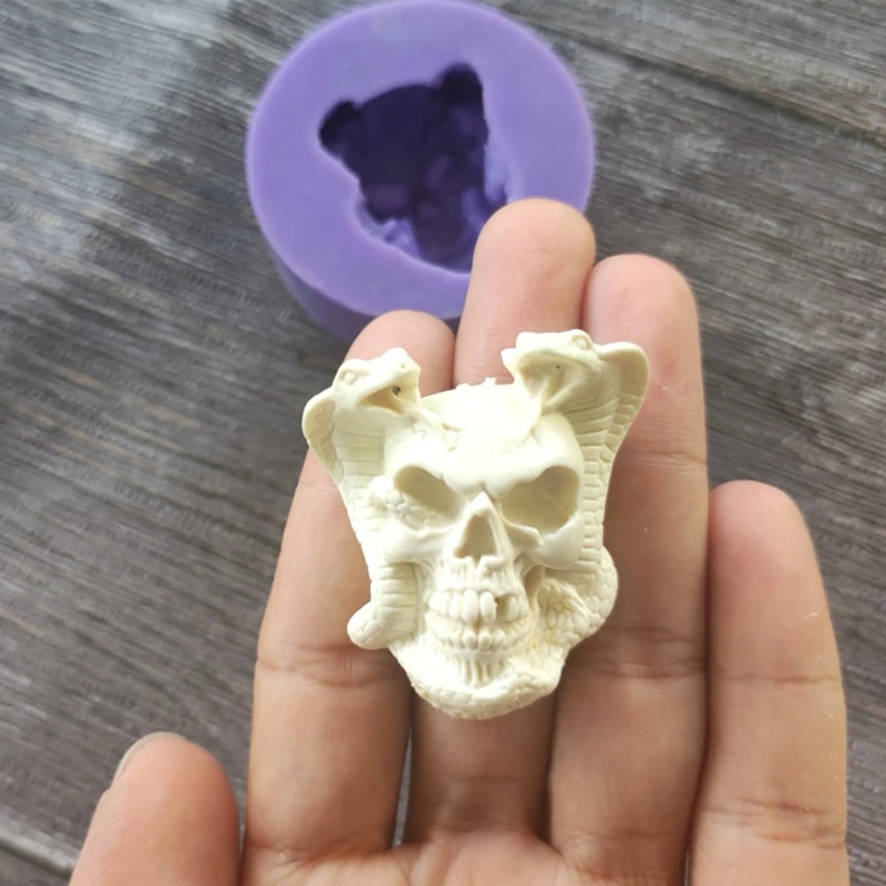 Hörner Schädel 3D Kerze Seife Form DIY Kerze Epoxy Form handgemachte Kerzen Aroma Wachs Seife Formen für Dekoration – Detail 3