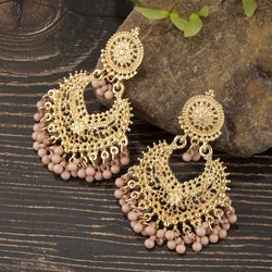 ALA Rising|D Simia Retro Ethnic Style Alloy Small Bell Pendant Tassel Earrings For Girl Luxury Design Gorgeous Accessory