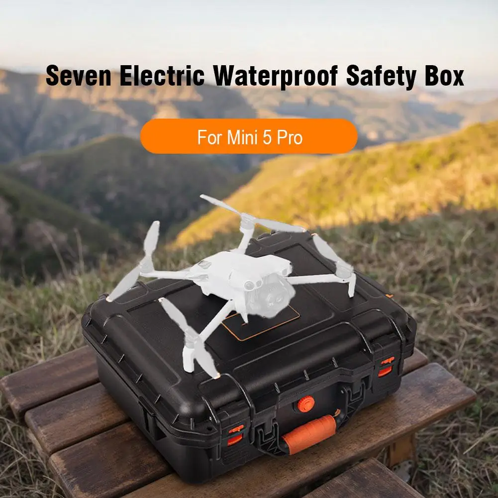 Per DJI Mini 5 Pro Scatola di immagazzinaggio rigida Custodia antigoccia antiurto impermeabile Borsa portatile di grande capacità Accessorio di protezione drone
