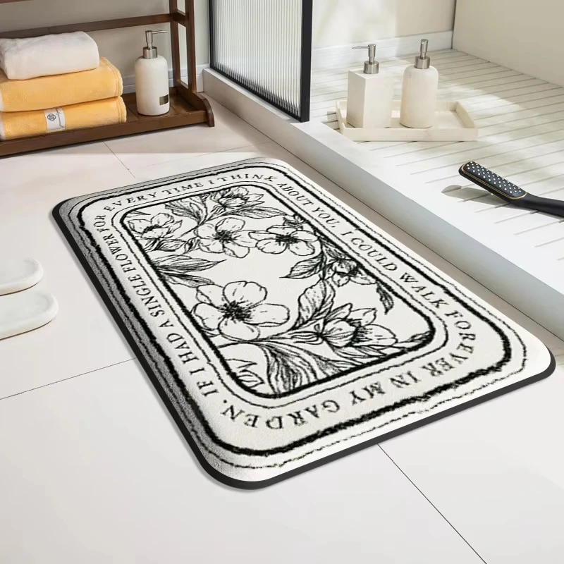 VIKAMA Creative Carpet Letter Floor Mat Door Mat Kitchen Rug Long Carpet Living Room Carpet Rug For Bedroom Machine Washable