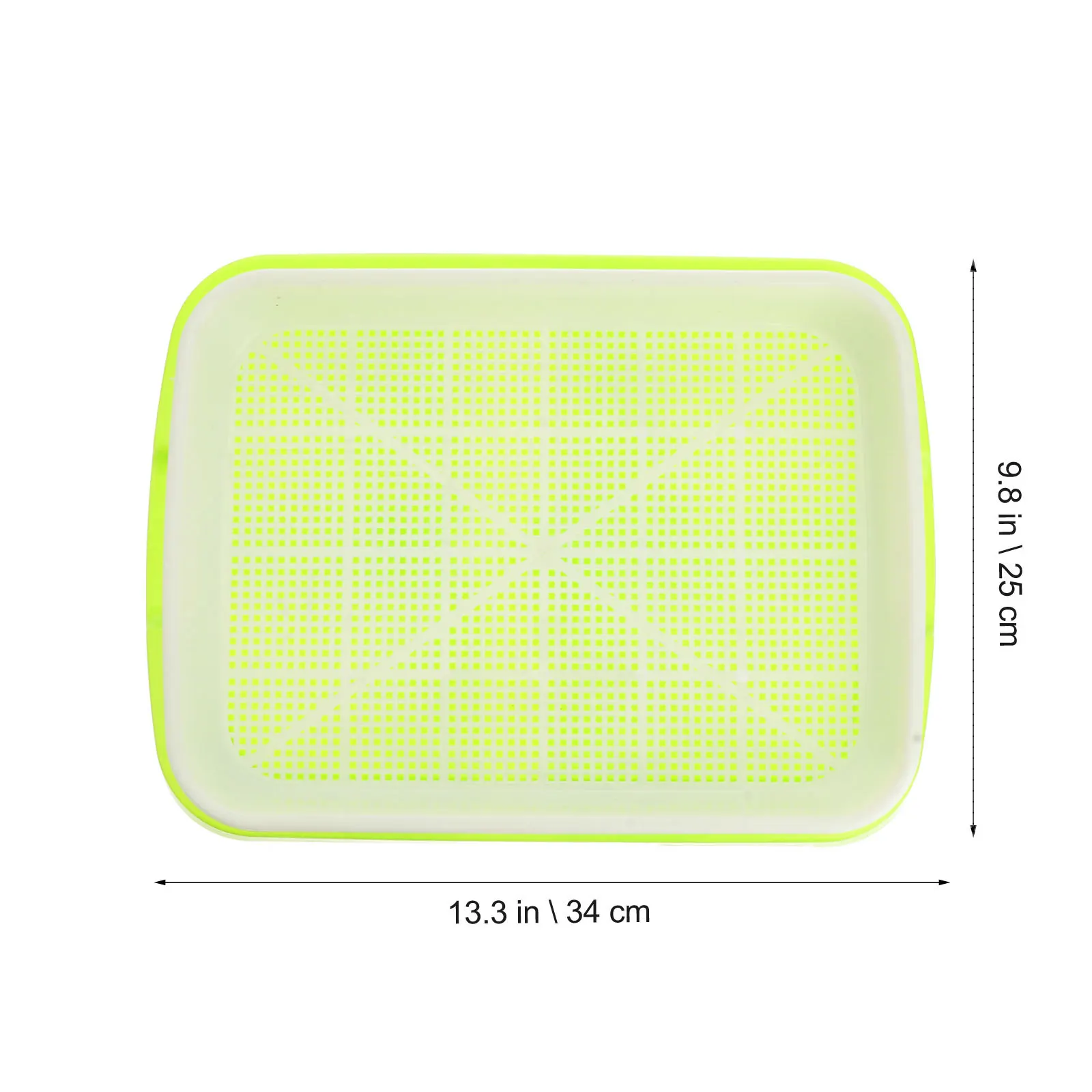 Juego de 4 cuencos para brotes, bandeja sin suelo de Material PP para cultivo de pasto de trigo, soja, frijol mungo, maní, frijol negro en casa, plantación de agua